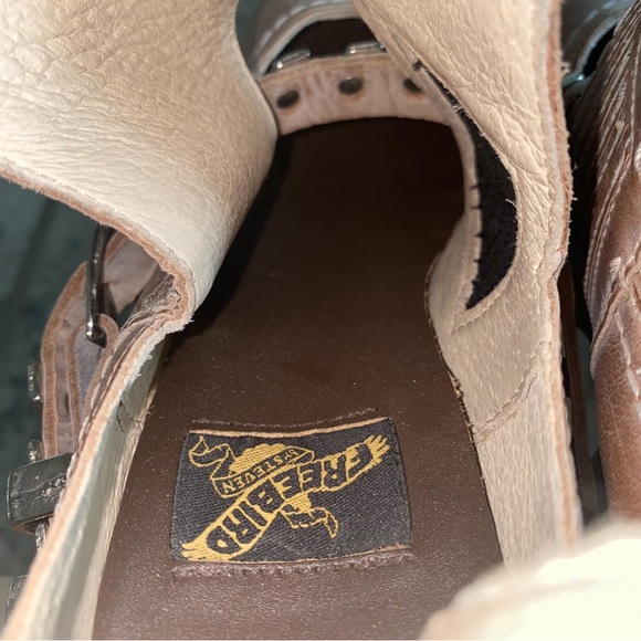 Freebird Boot Blade Slip-On Ankle Chevron Leather Western Almond-Toe Taupe 8 GUC - Picture 7 of 12